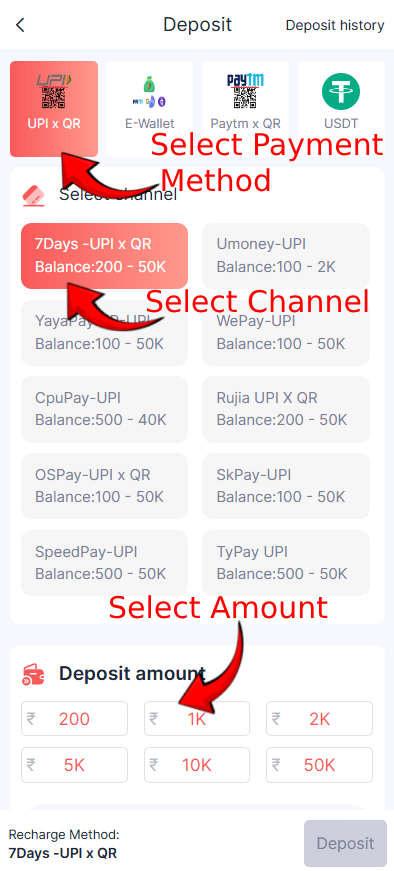 BHT Club Deposit